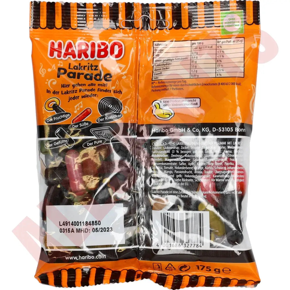 Haribo Lakritz Parade 175g - AllSpirits