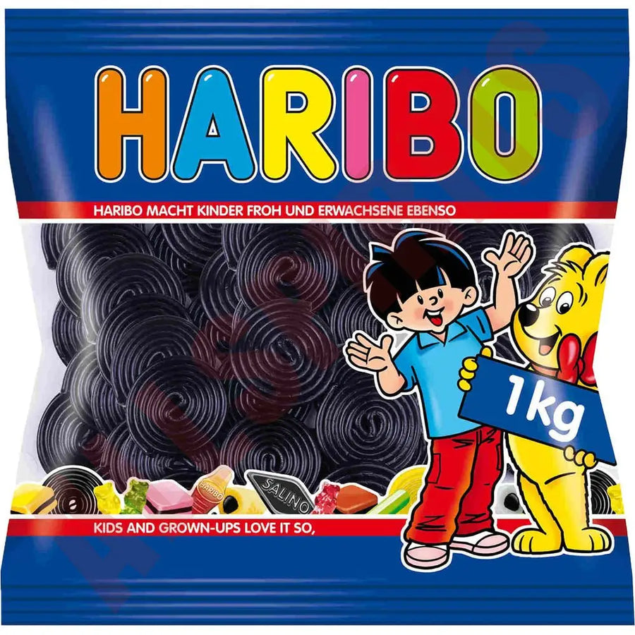 Haribo Lakritz Schnecken 1 kg - AllSpirits