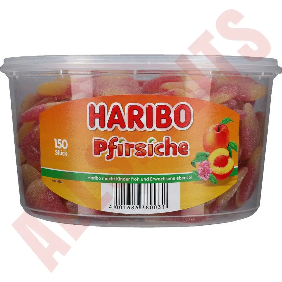 Haribo Pfirsich 150 Stk. 1350g - AllSpirits