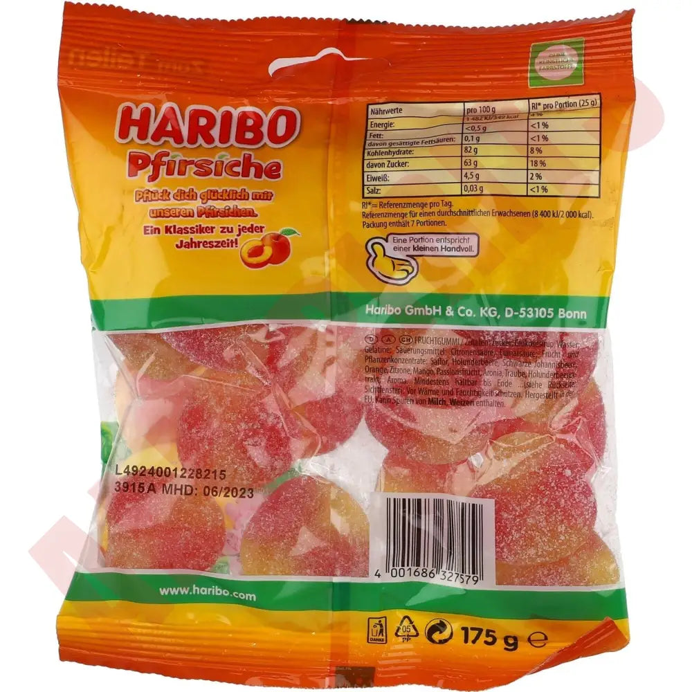 Haribo Pfirsiche 22 BT 175 g - AllSpirits