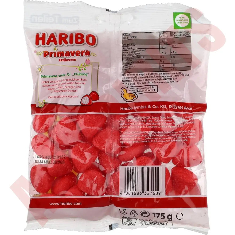 Haribo Primavera Erdbeeren 10 BT 175 g - AllSpirits