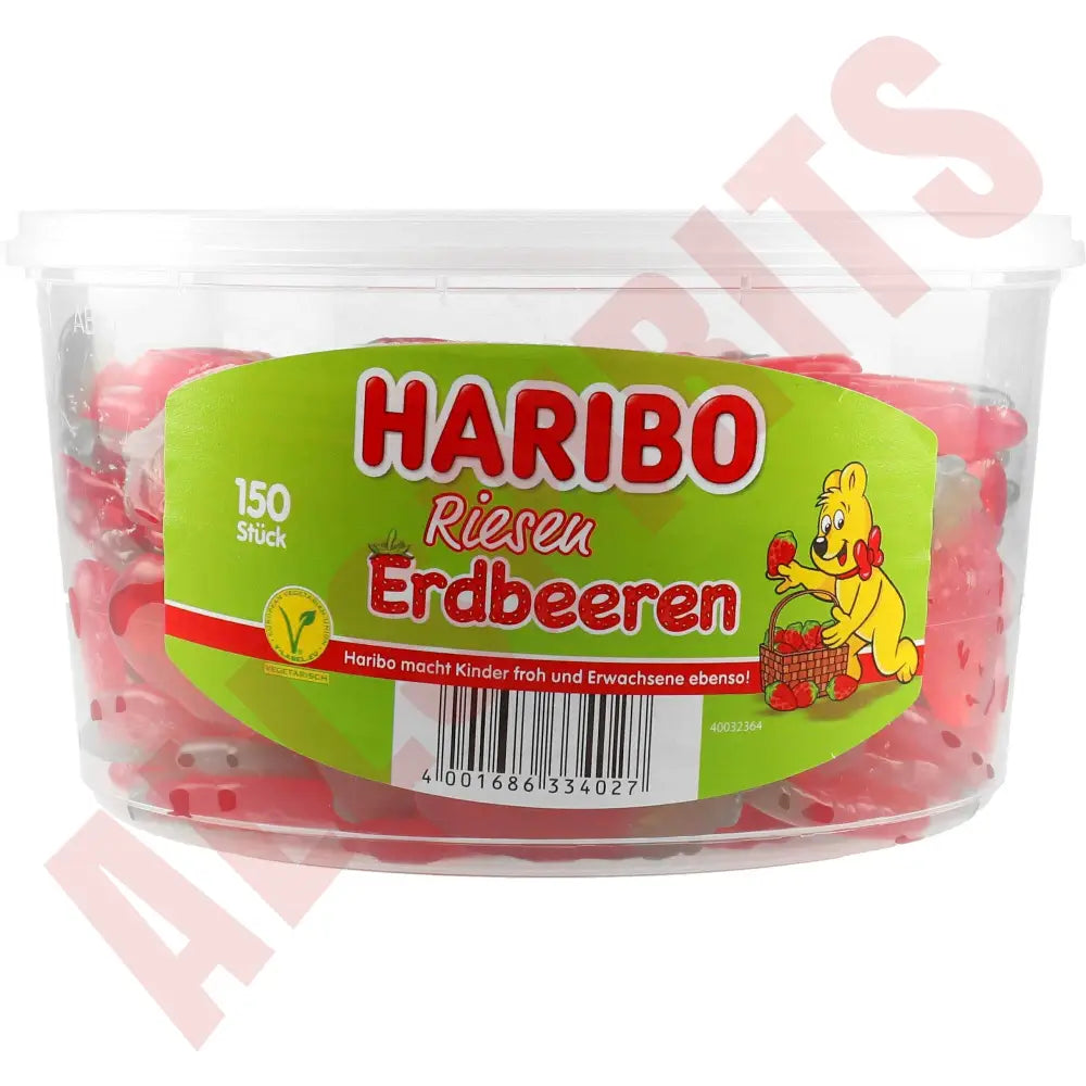 Haribo Riesen Erdbeeren 150 Stk. 1350g - AllSpirits