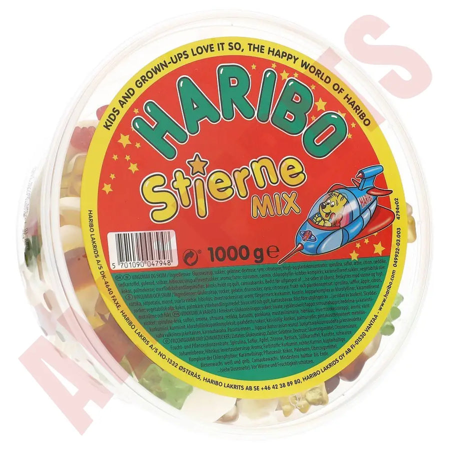 Haribo Stjerne Mix 1 kg - AllSpirits