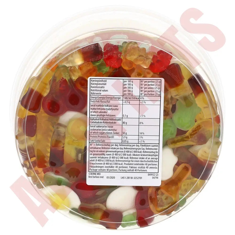 Haribo Stjerne Mix 1 kg - AllSpirits