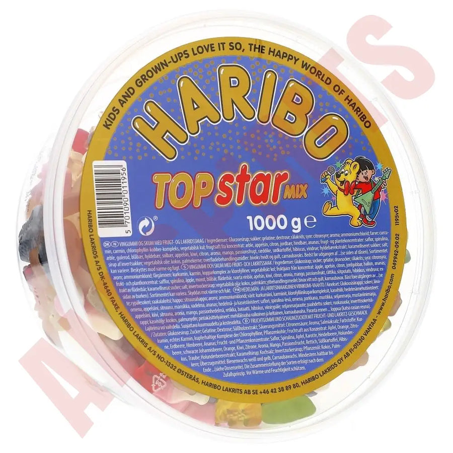 Haribo Top Star Mix 1 kg - AllSpirits