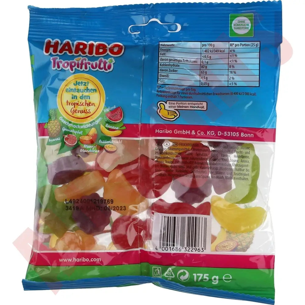 Haribo Tropi Frutti 18 BT 175 g - AllSpirits