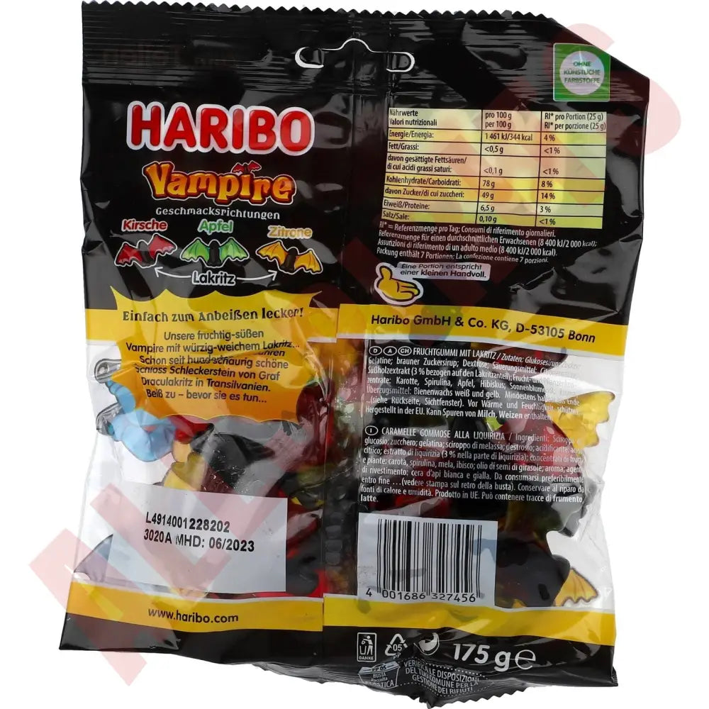 Haribo Vampire 17 BT 175 g - AllSpirits