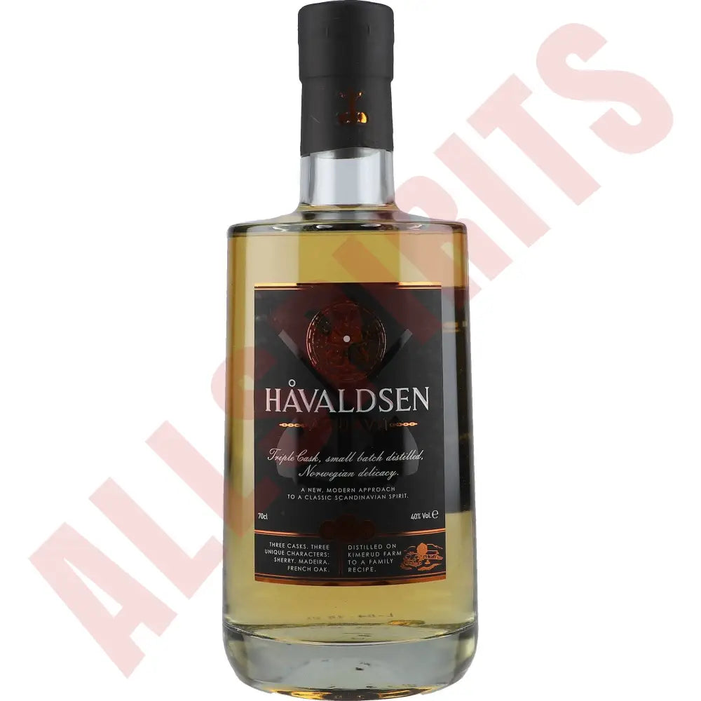 Havaldsen Aquavit Triple Cask 40% 0,7 ltr. - AllSpirits