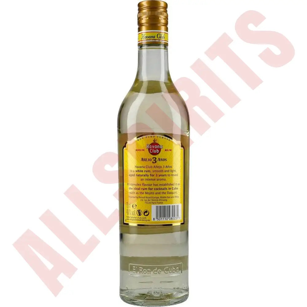 Havana Club 3y 40% 0,7 ltr. - AllSpirits