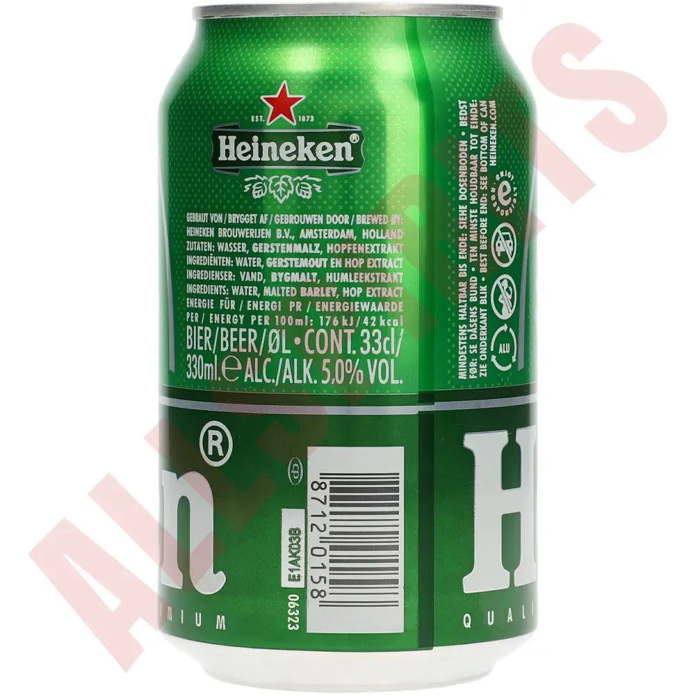 Heineken 5% 24x 0,33 ltr. zzgl. DPG Pfand - AllSpirits