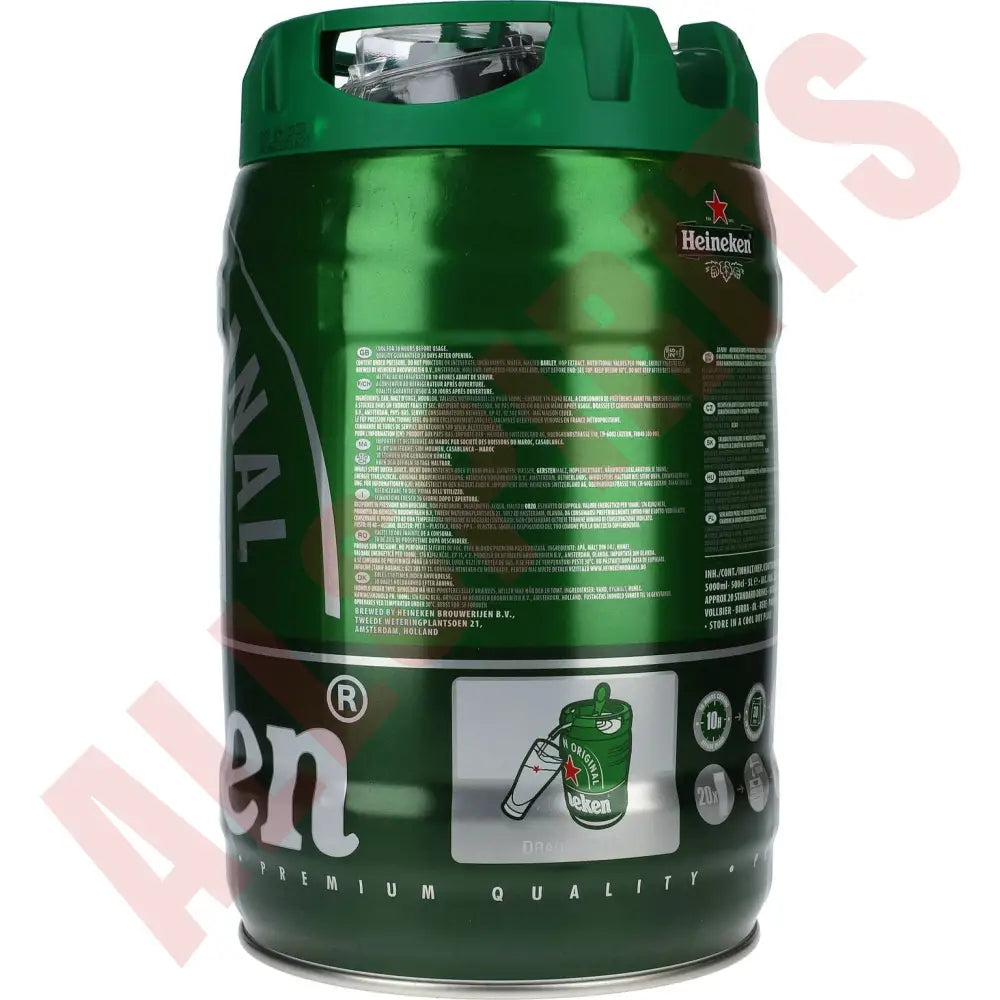 Heineken Premium Lager 5% 5 ltr. Fass - AllSpirits