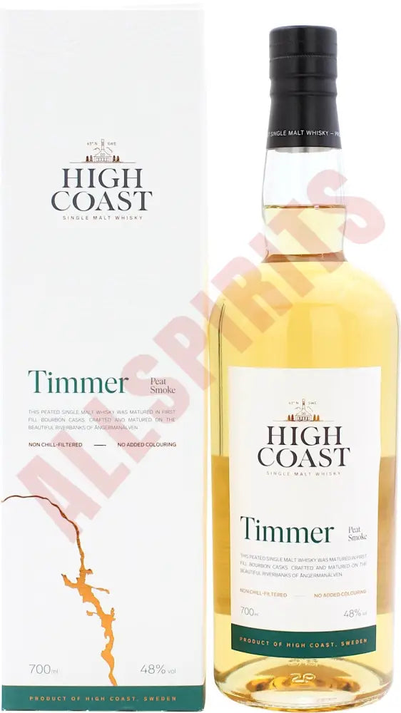 High Coast Box TIMMER Peat Smoke 48% 0,7 ltr. - AllSpirits