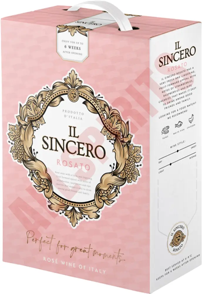 Il Sincero Rosato 12% 3L BIB - AllSpirits