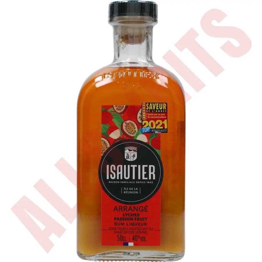 Isautier Arrange Lychee Passion Fruit Rum Liqueur 0,5L 40% - AllSpirits