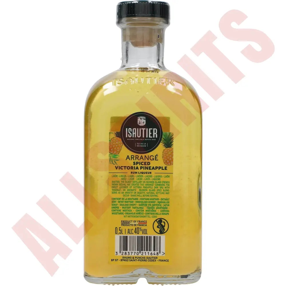 Isautier Arrange Spiced Victoria Pineapple Liqueur 0,5L 40% - AllSpirits