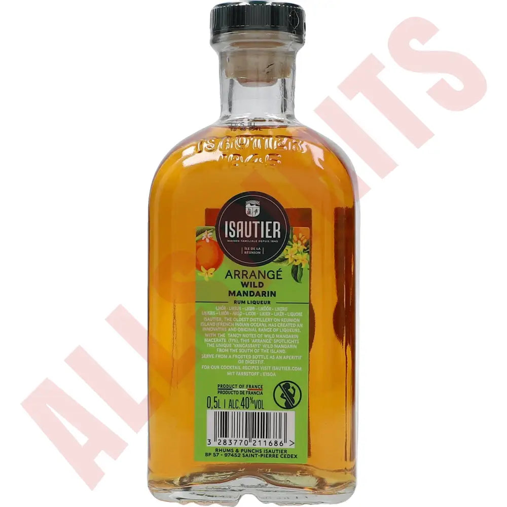 Isautier Arrange Wild Mandarin 0,5L 40% - AllSpirits