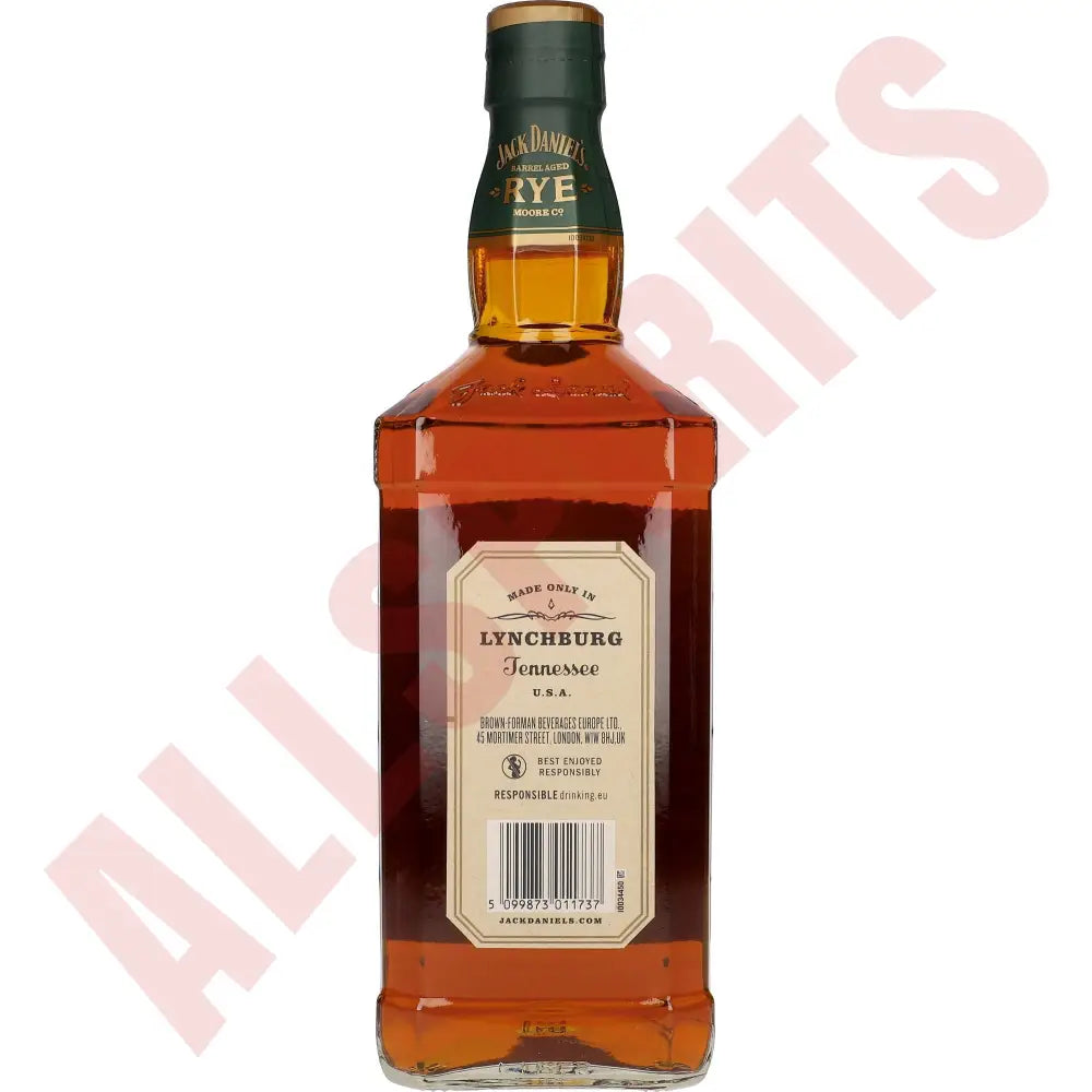 Jack Daniel´s Straight Rye Whiskey 45% 1 ltr. - AllSpirits