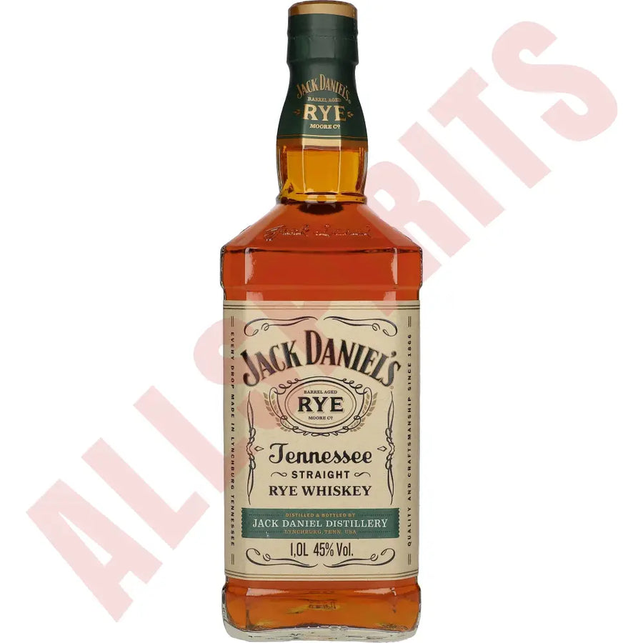 Jack Daniel´s Straight Rye Whiskey 45% 1 ltr. - AllSpirits