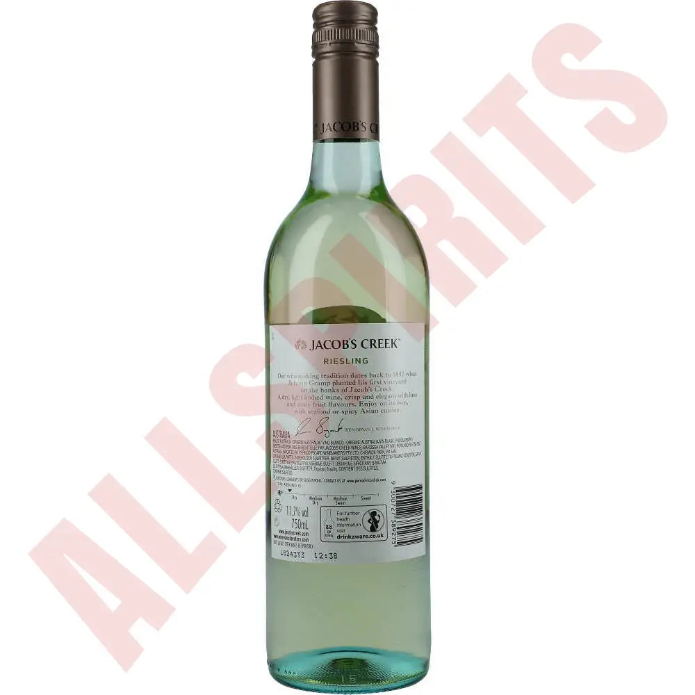 Jacobs Creek Riesling 11,9% 0,75 ltr. - AllSpirits