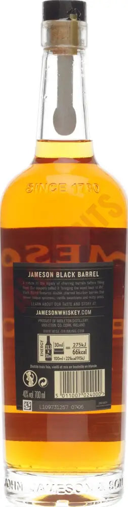 Jameson Black Barrel 40% 0,7 ltr. - AllSpirits