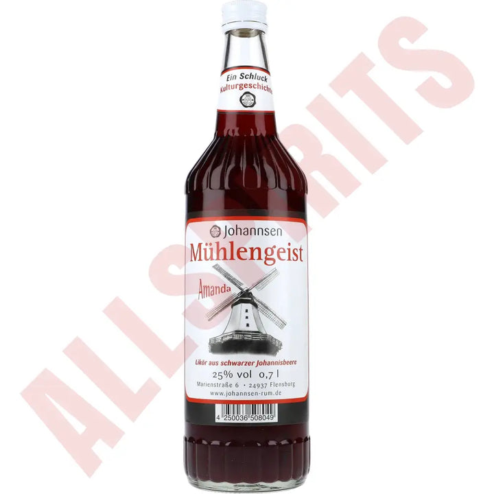 Johannsen Mühlengeist Cassis 25% 0,7 ltr. - AllSpirits