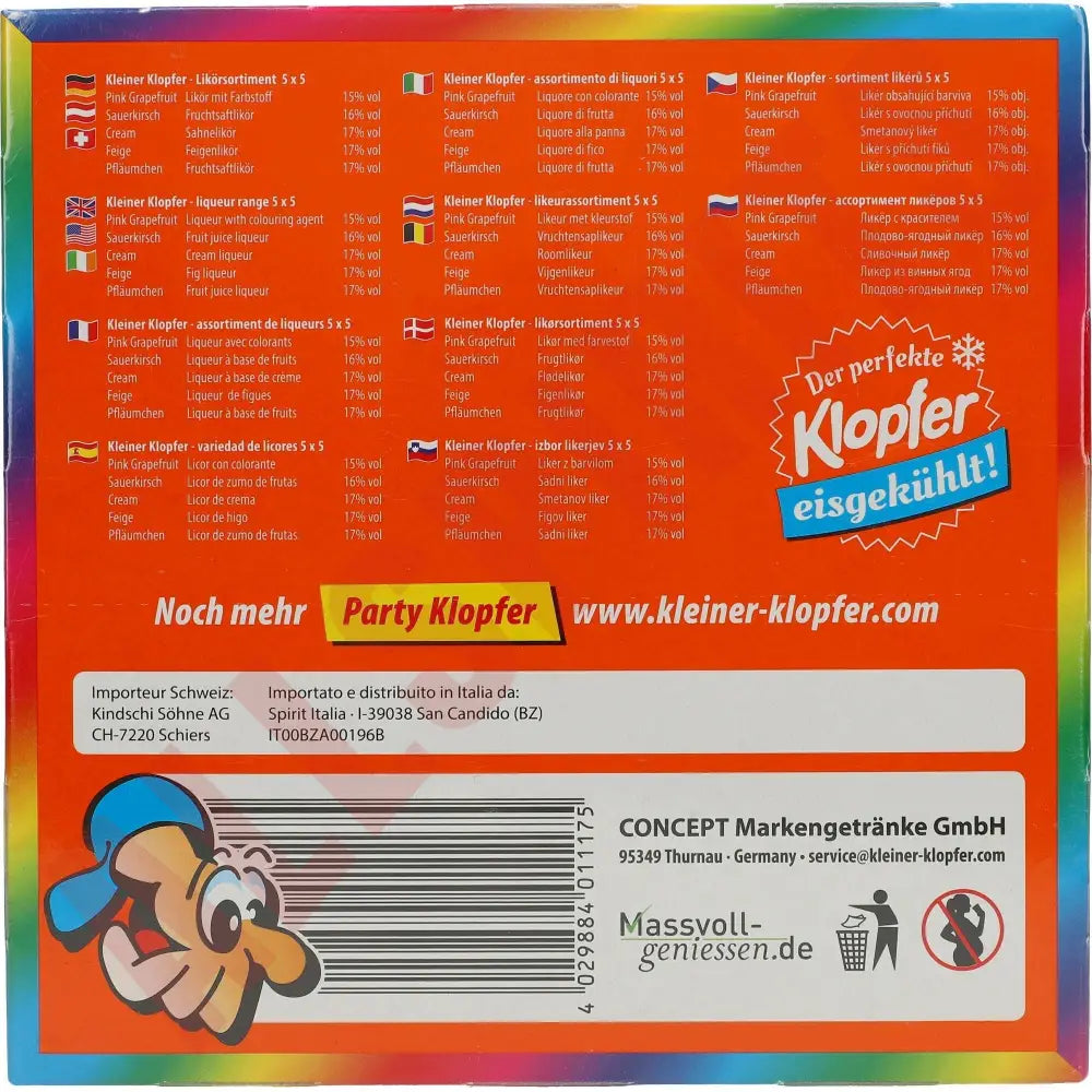 Kleiner Klopfer Fun Mix 25x 0,02 ltr. 15-17% - AllSpirits