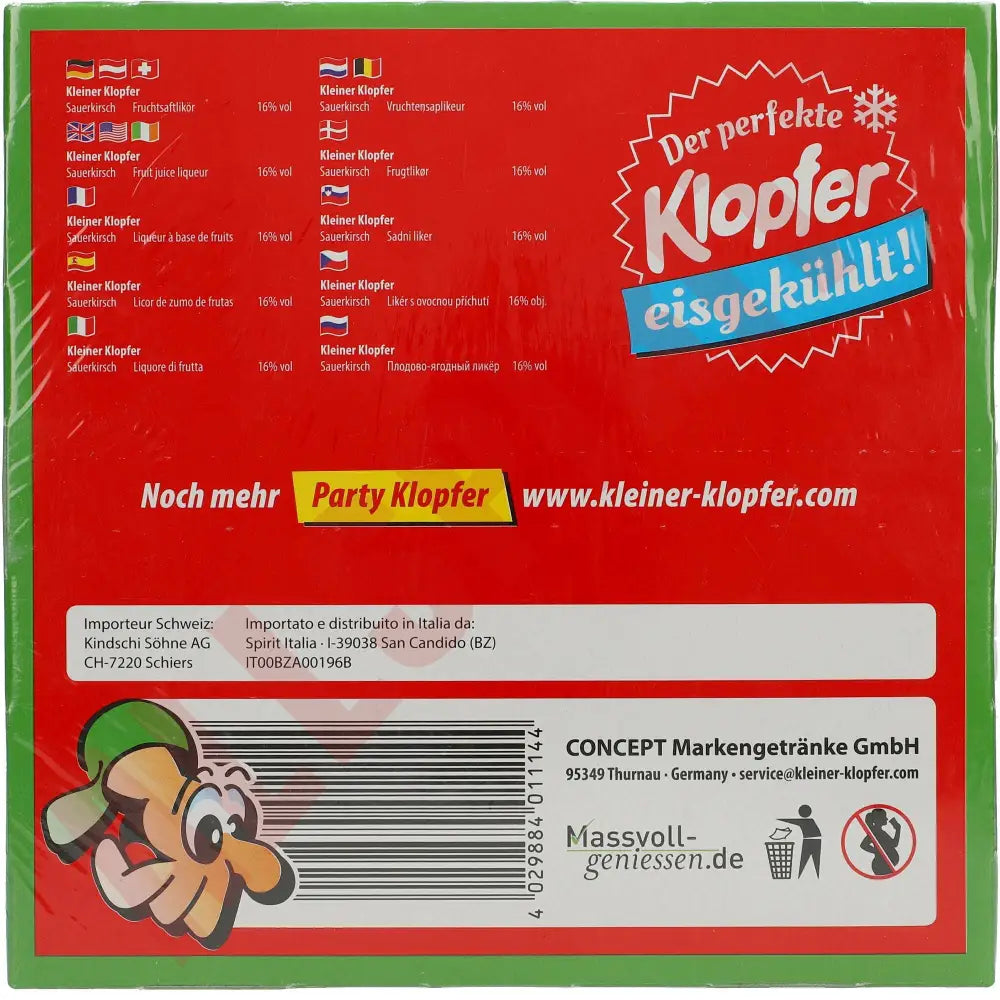 Kleiner Klopfer Sauerkirsche 25x 0,02 ltr. 16% - AllSpirits