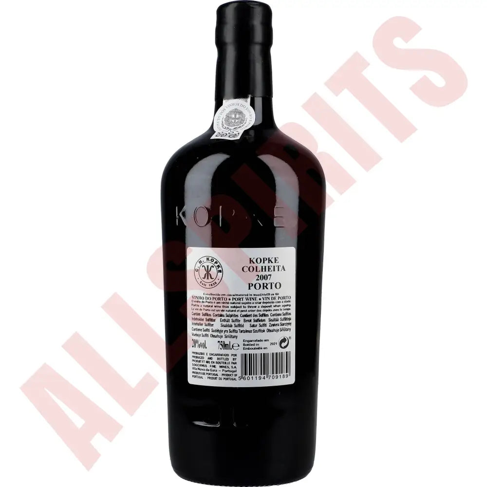 Kopke Colheita Port 2007 0,75L Wooden Box 20% - AllSpirits