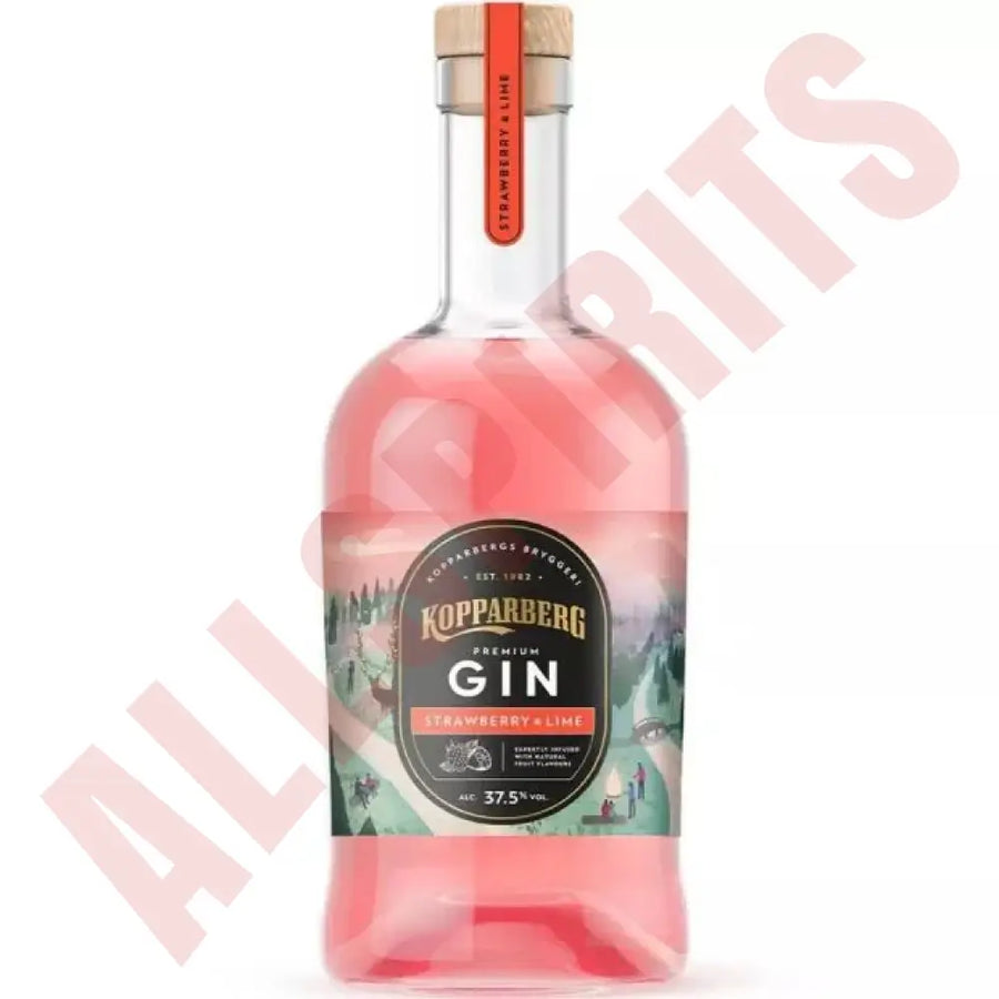 Kopparberg Gin Strawberry&Lime 37,5% 0,7 ltr. - AllSpirits