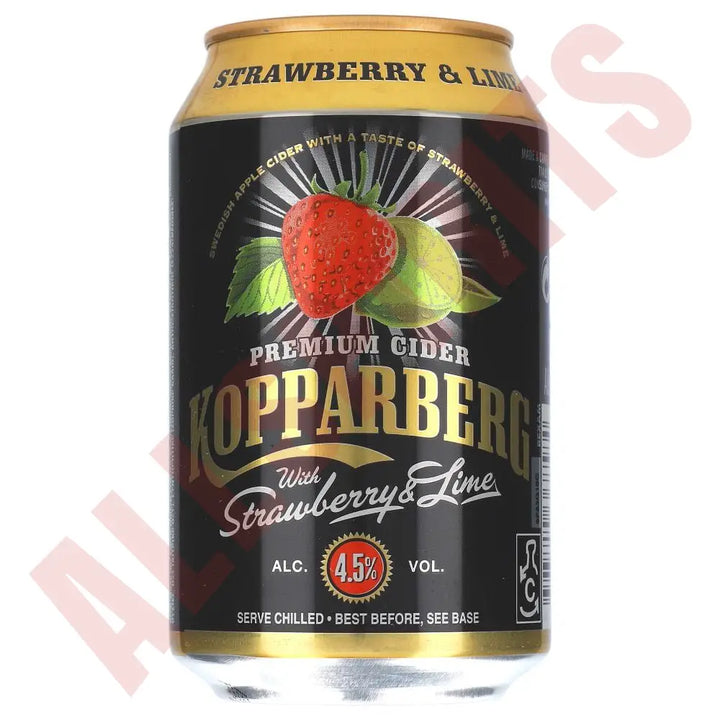 Kopparberg Strawberry Lime 4,5% 24x 0,33 ltr. zzgl. DPG Pfand - AllSpirits