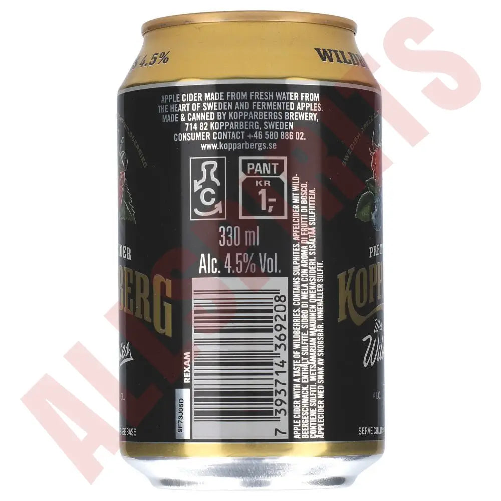 Kopparberg Wildberries 4,5% 24x 0,33 ltr. zzgl. DPG Pfand - AllSpirits