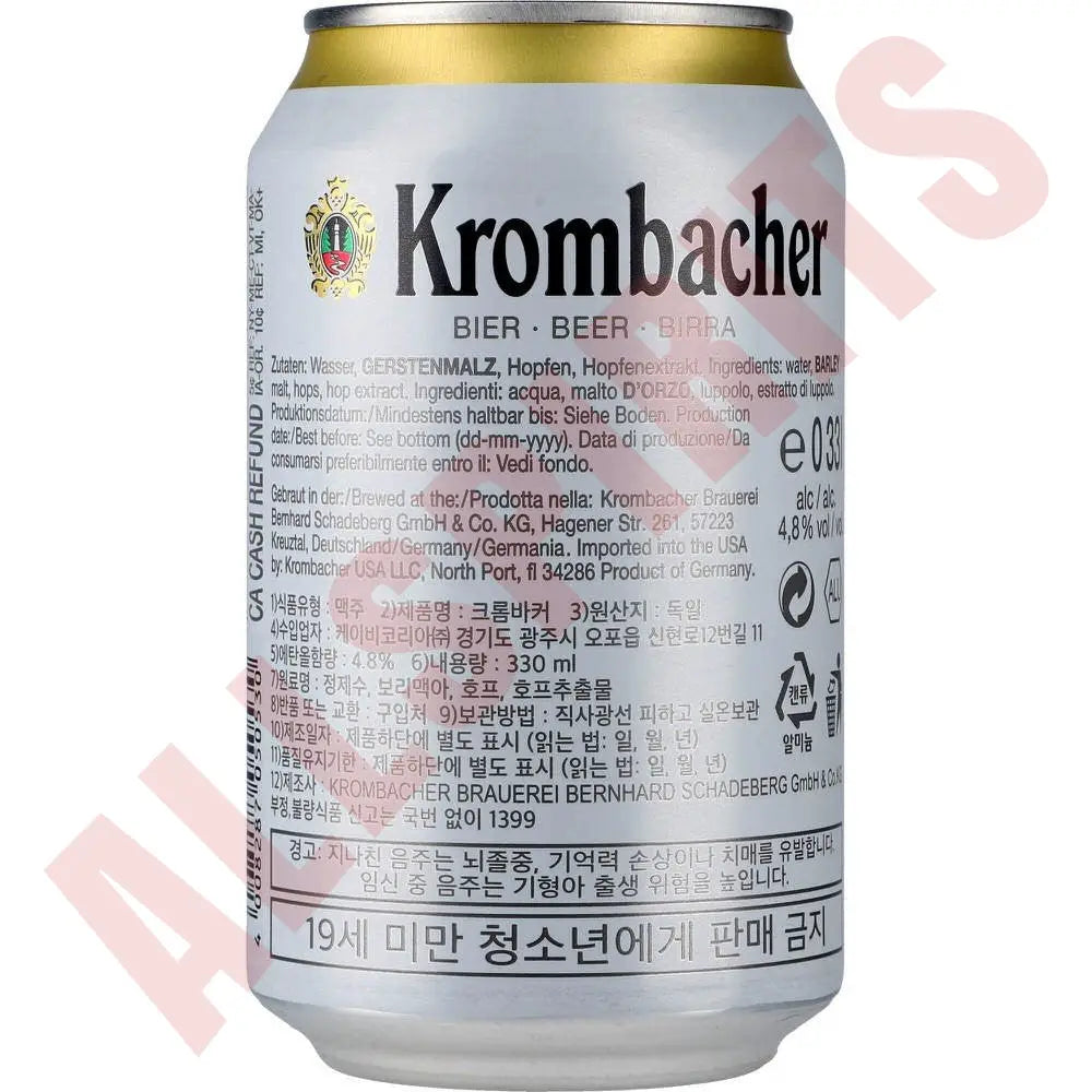 Krombacher Pils Premium Beer 4,8% 24x 0,33 ltr. zzgl. DPG Pfand - AllSpirits