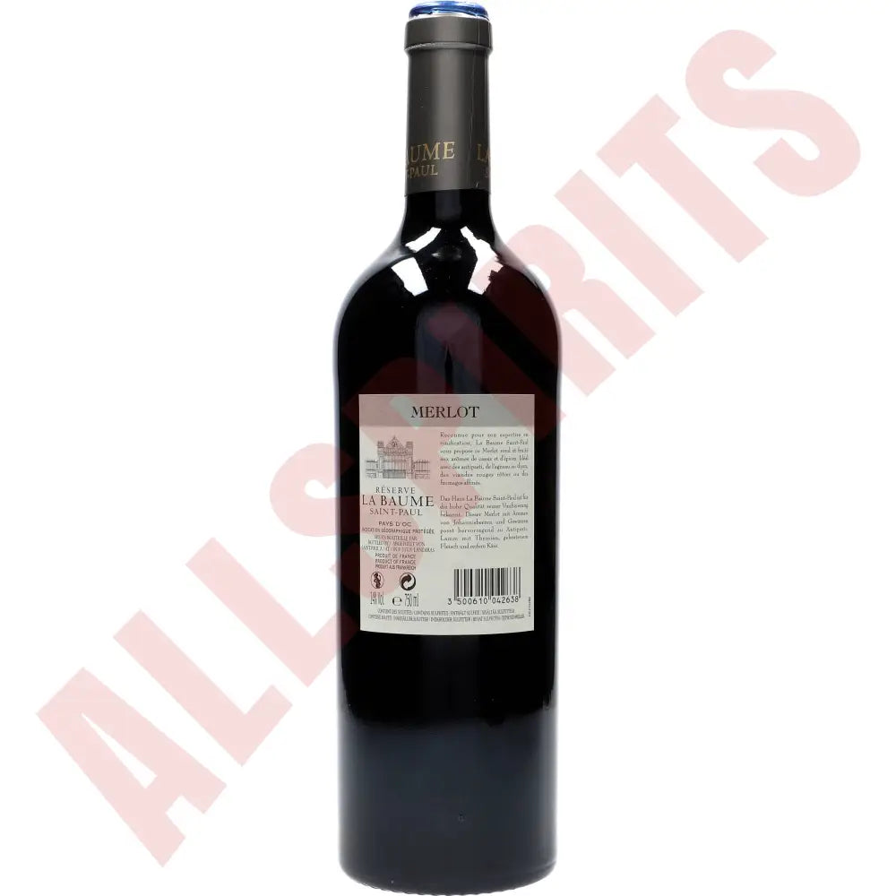 La Baume Saint Paul Merlot 14% 0,75 ltr. - AllSpirits