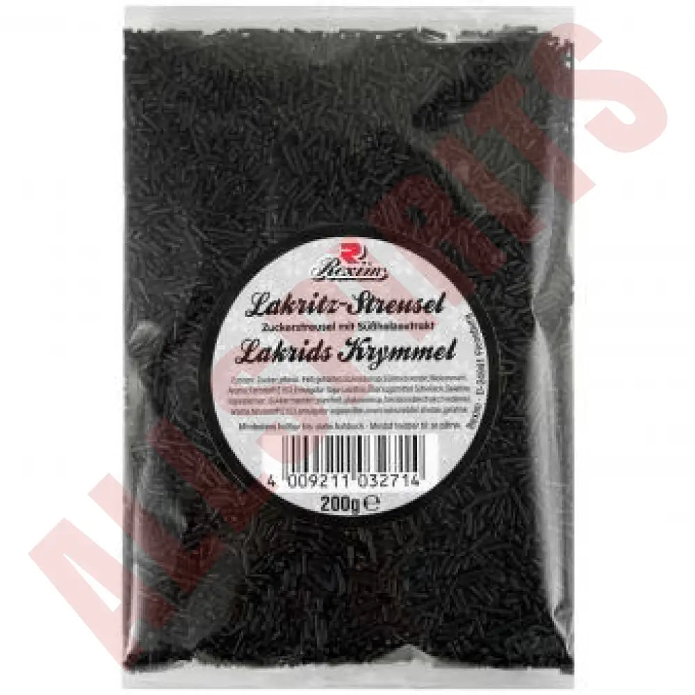 Lakritzstreusel Schwarz 200g - AllSpirits