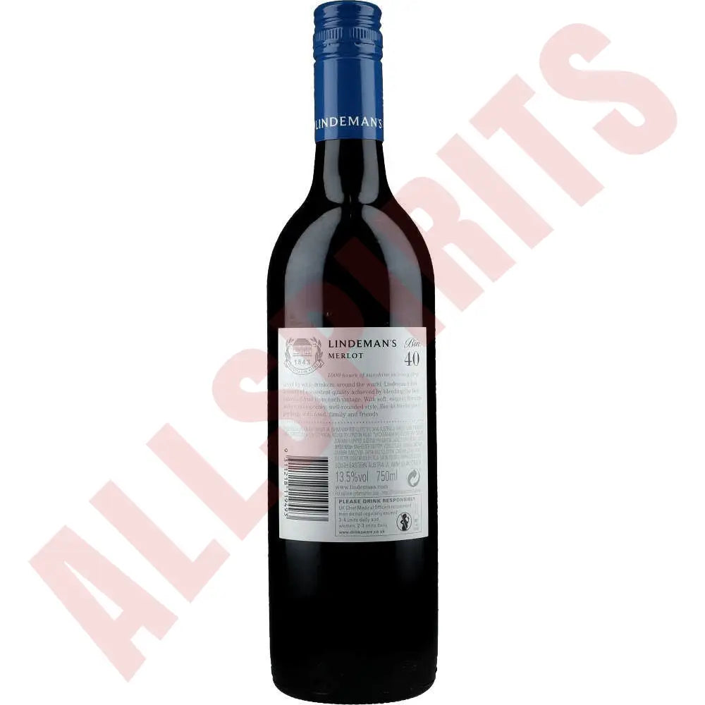 Lindemans Bin 40 Merlot 13,5% 0,75 ltr. - AllSpirits