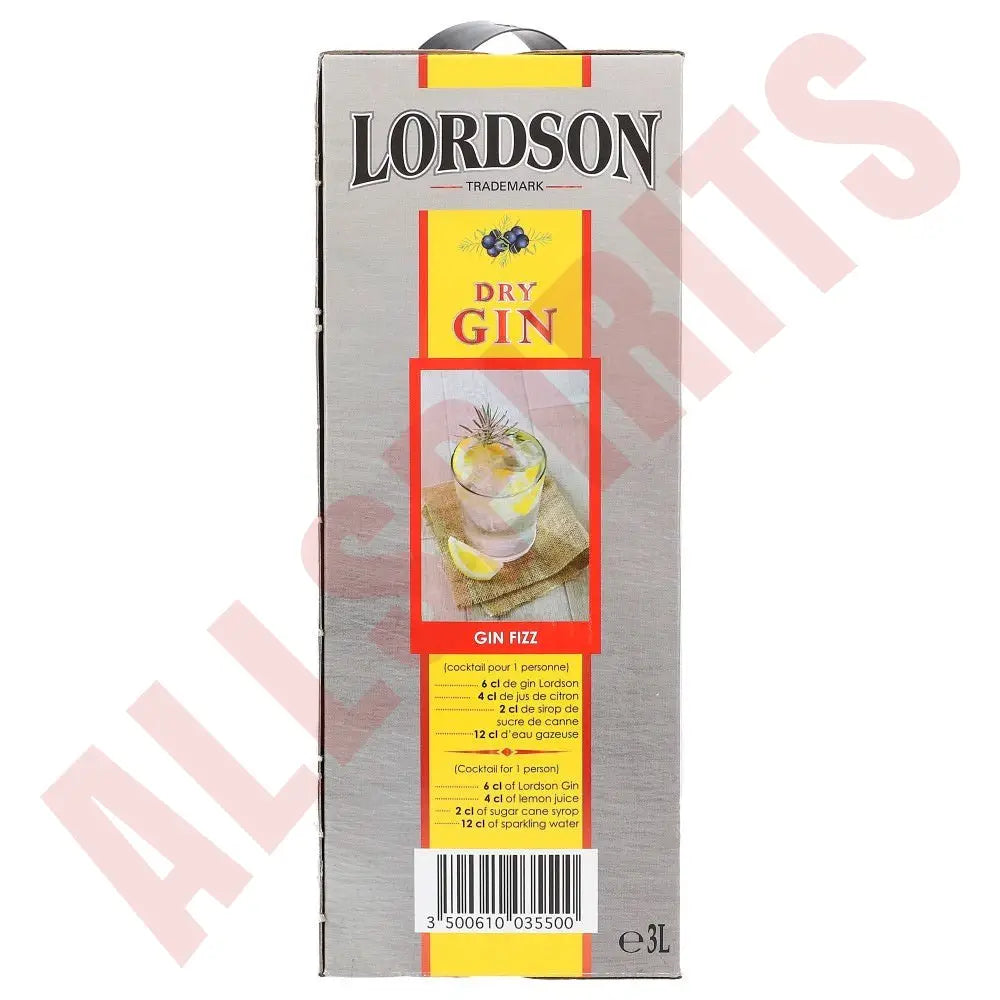 Lordson Dry Gin 37% 3 ltr. - AllSpirits