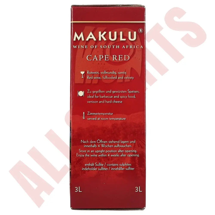 Makulu Cape Red 13 % 3 ltr. - AllSpirits