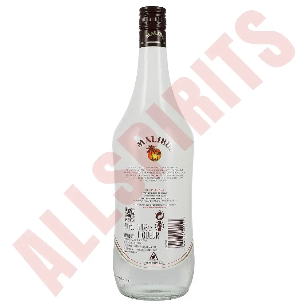 Malibu Coconut 21% 1 ltr. - AllSpirits