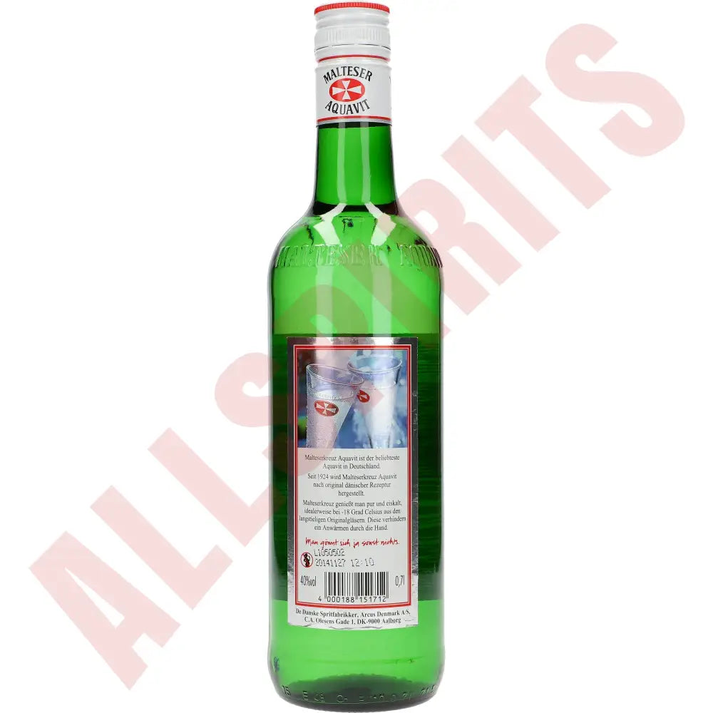 Malteser Aquavit 40% 0,7 ltr.