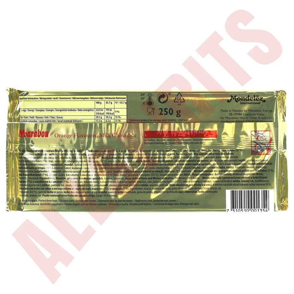 Marabou Apelsin Krokant 250g - AllSpirits