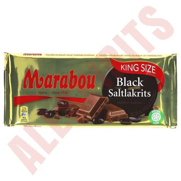 Marabou Black-Saltlakritz 220g - AllSpirits