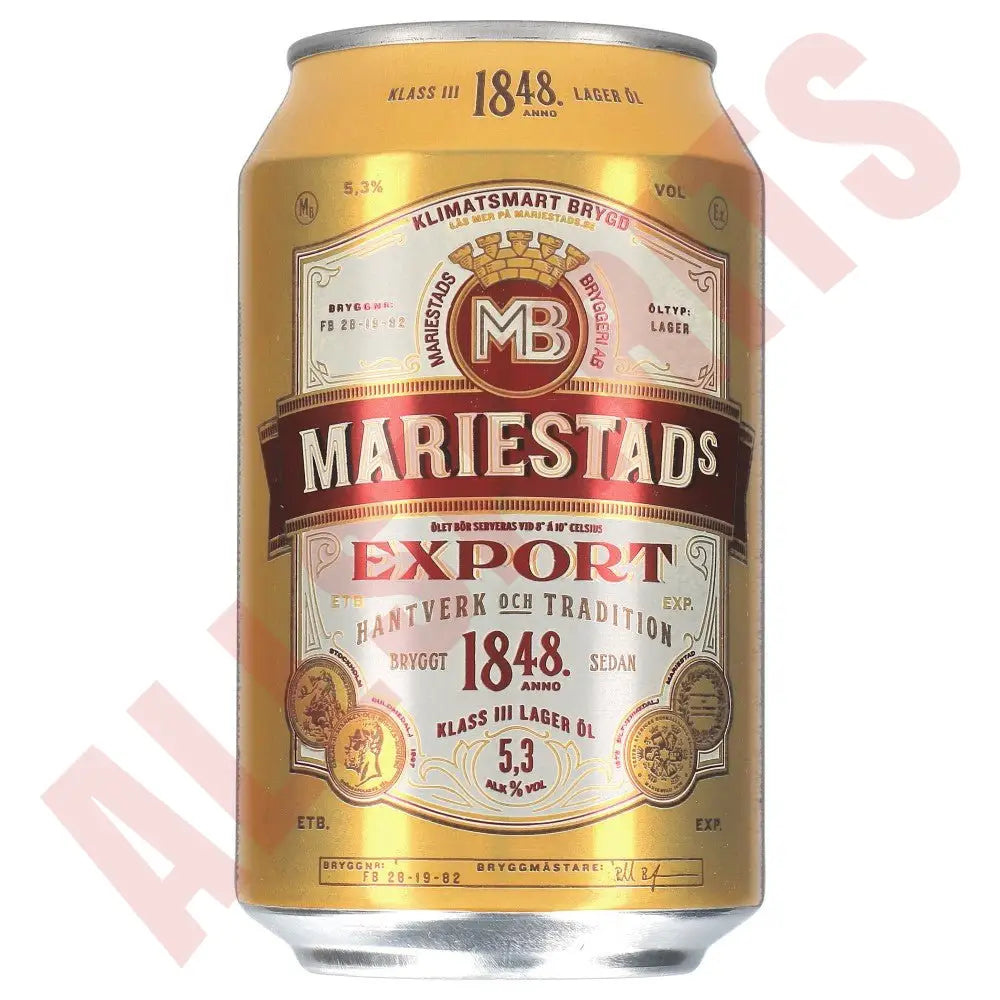 Mariestads Export 5,3% 24x 0,33 ltr. zzgl. DPG Pfand - AllSpirits