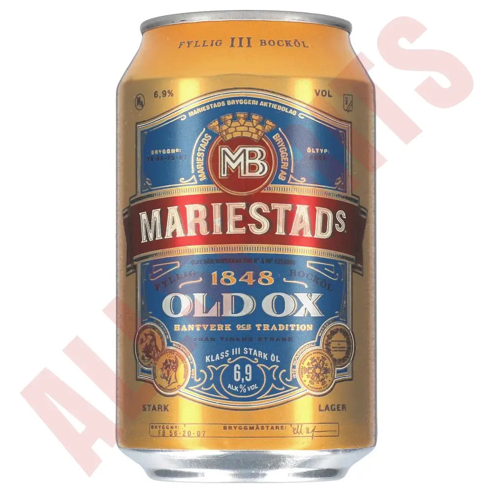 Mariestads Old Ox 6,9% 24x 0,33 ltr. zzgl. DPG Pfand - AllSpirits