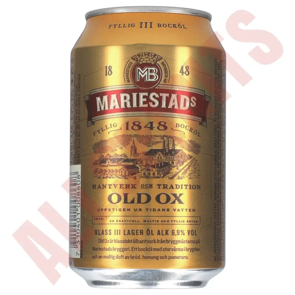 Mariestads Old Ox 6,9% 24x 0,33 ltr. zzgl. DPG Pfand - AllSpirits