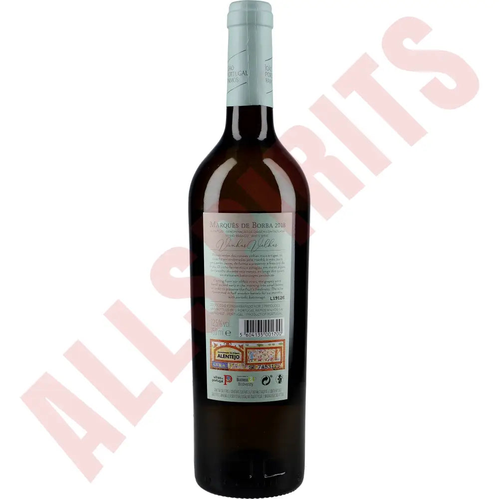 Marques de Borba Vinhas Velhas Weiß 12,5% 0,75 ltr. - AllSpirits