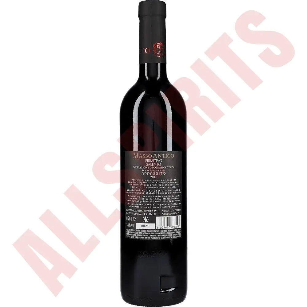 Masso Antico Primitivo 14% 0,75L - AllSpirits