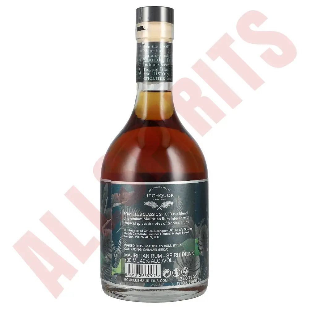 Mauritius Rom Club Classic Spiced 0,7L 40% - AllSpirits