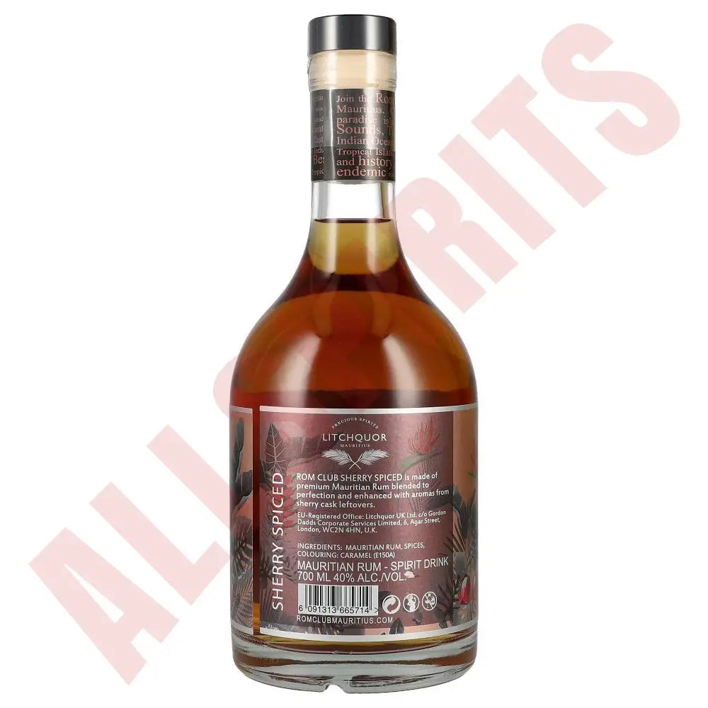 Mauritius Rom Club Sherry Spiced 0,7L 40% - AllSpirits