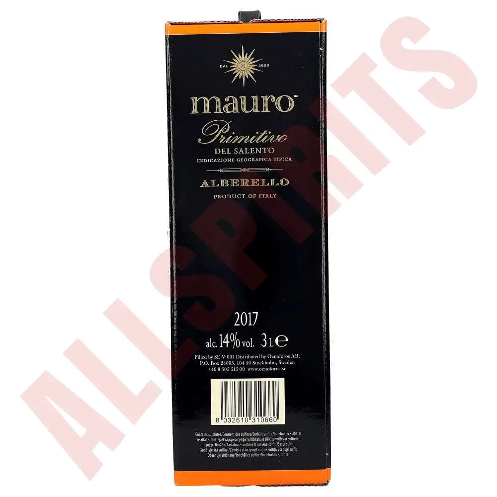 Mauro Red 14% 3 ltr. - AllSpirits