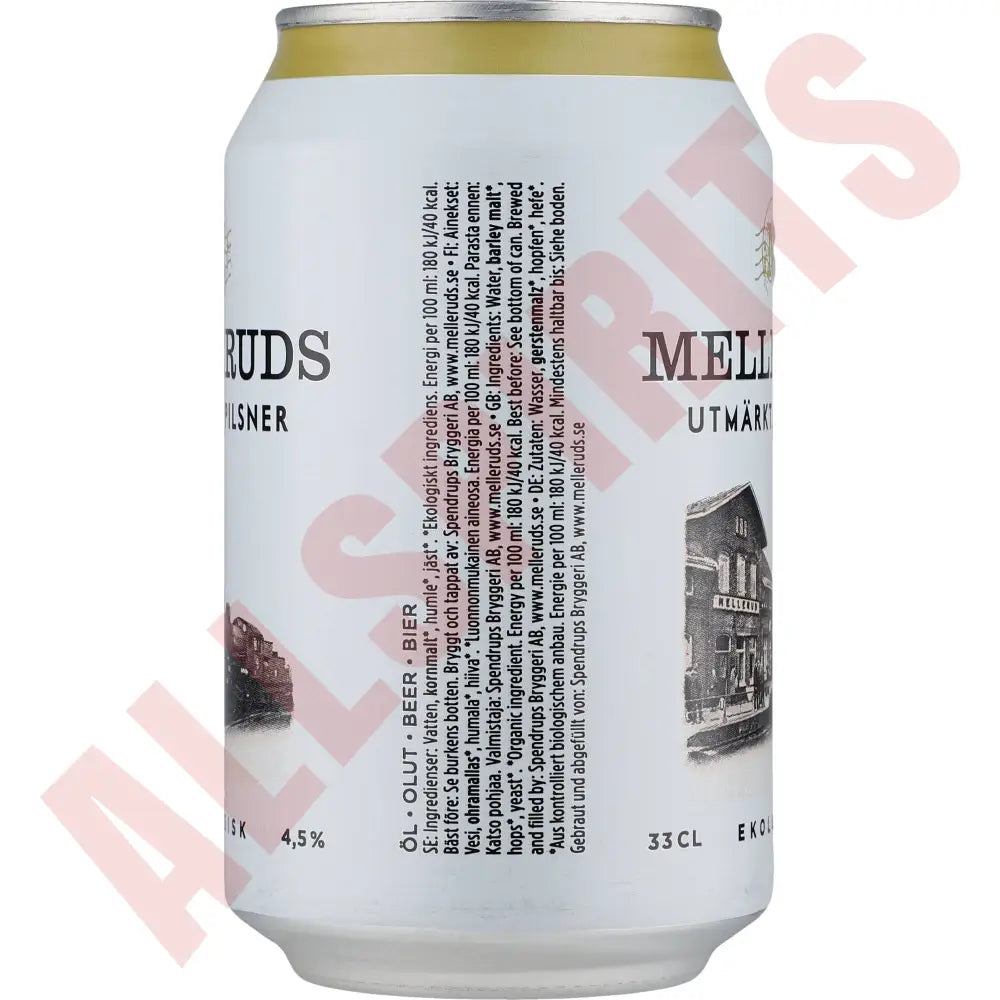 Melleruds Utmärkta Pilsner 4,5% 24x0,33 ltr. Ds. zzgl. DPG Pfand - AllSpirits